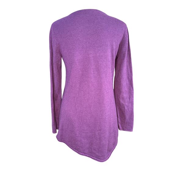 Eileen Fisher Royal Purple Merino Wool V-Neck Sweater Women’s Size XS - Picture 2 of 8